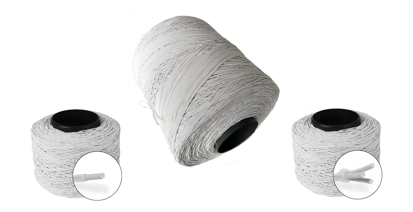 3 bindelastiek op een rij